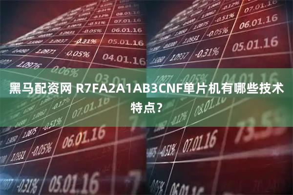 黑马配资网 R7FA2A1AB3CNF单片机有哪些技术特点？
